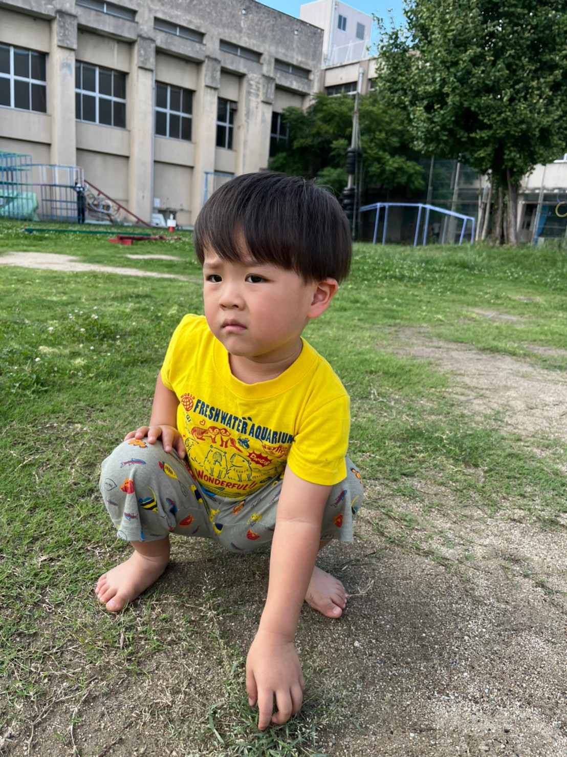 大阪の無料のお出かけスポットジャガピーパークで遊ぶ療育事業所オハナピースの未就学児
