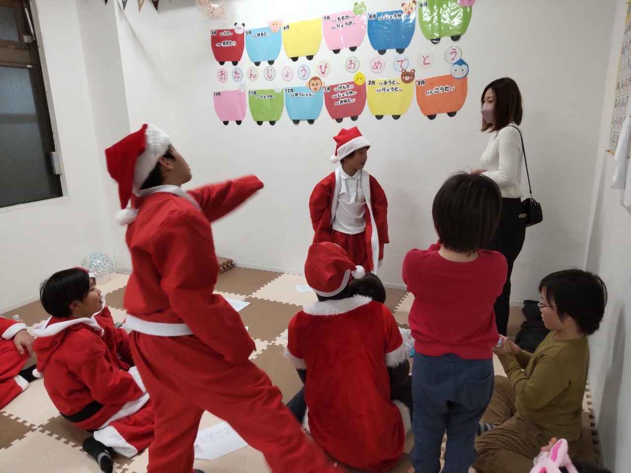大阪市の児童発達支援オハナピース花園町のクリスマス療育