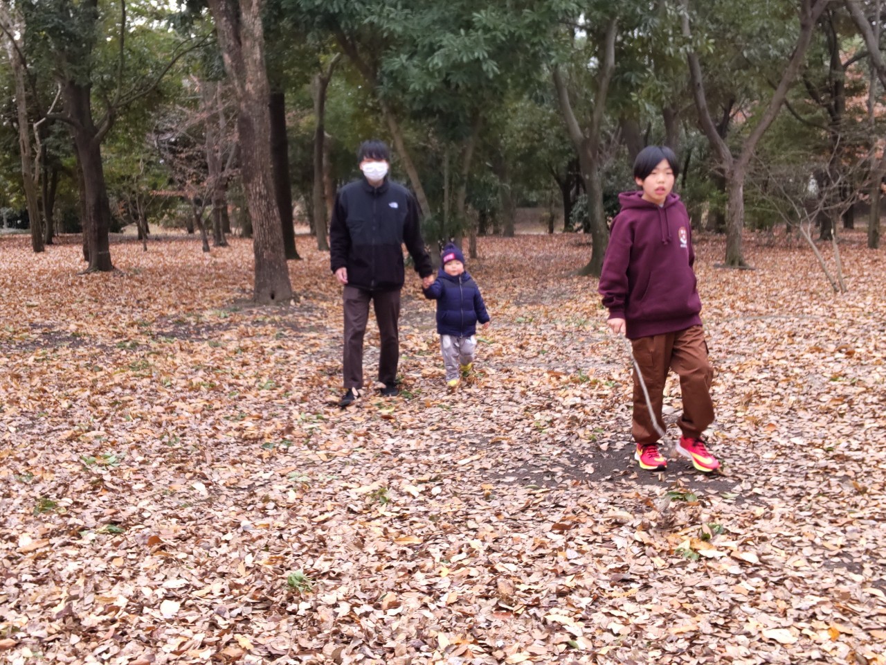 花博記念公園鶴見緑地で森を散策する児童発達支援と放課後等デイサービスの子供たち