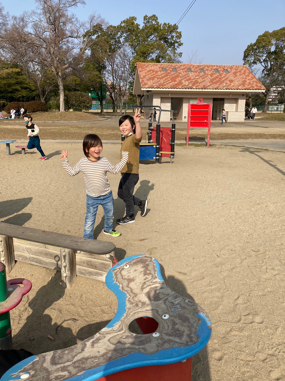 住之江公園で遊ぶオハナピース花園町の利用児童